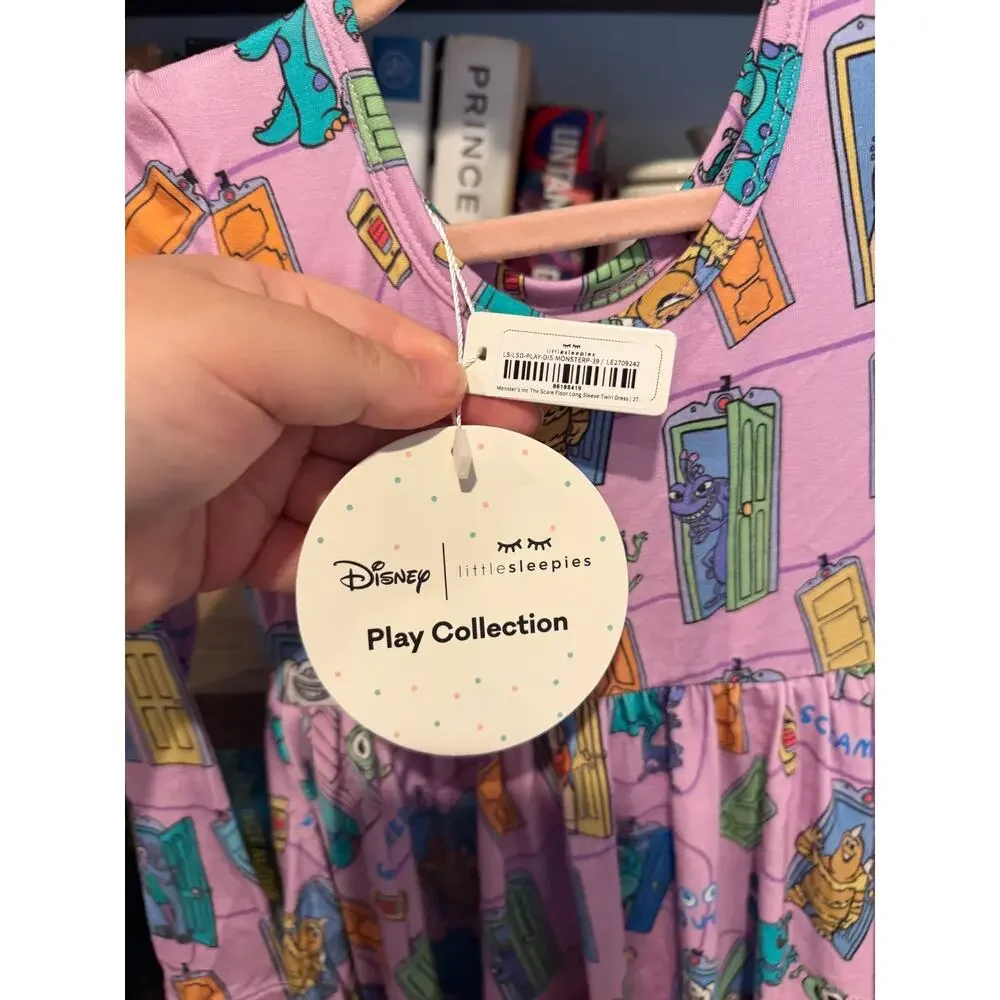 Little Sleepies Disney Monsters Inc The Scare Floor Twirl Dress 2T NWT